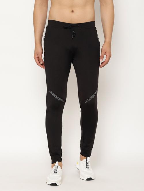 black solid jogger - 17461256 - Standard Image - 1