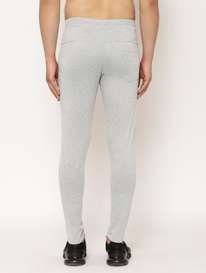 grey solid full length track pant - 17461283 - Standard Image - 3