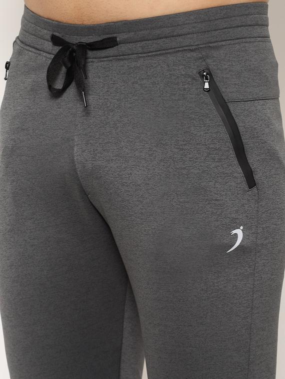 grey solid full length track pant - 17461286 - Zoom Image - 5