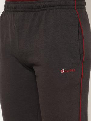 grey side striped full length track pant - 17461295 - Standard Image - 5