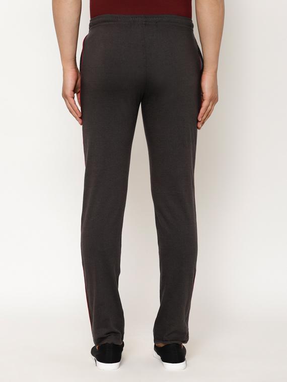 grey side striped full length track pant - 17461295 - Zoom Image - 3