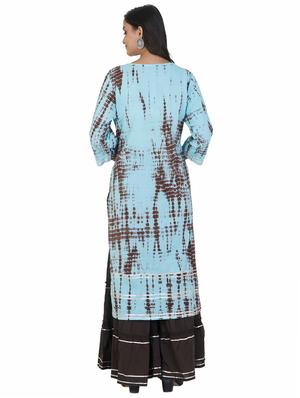 printed straight kurta - 17461302 - Standard Image - 3