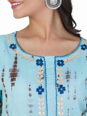 printed straight kurta - 17461302 - Standard Image - 4