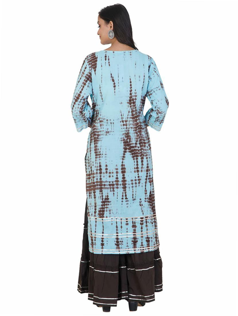 printed straight kurta - 17461302 - Zoom Image - 3