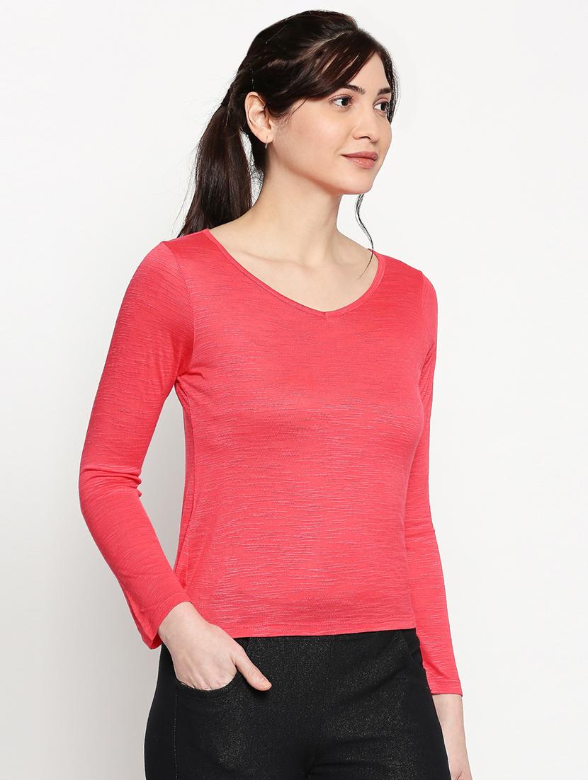 v-neck high low tee - 17461389 - Zoom Image - 2