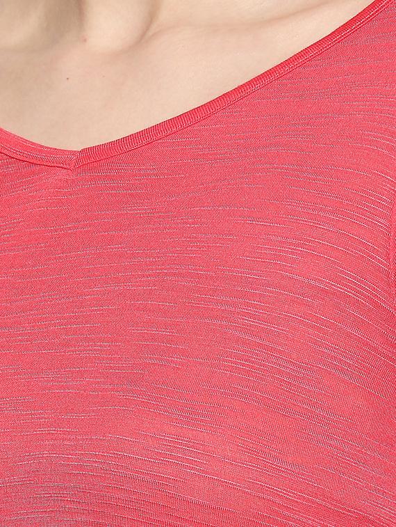 v-neck high low tee - 17461389 - Zoom Image - 5
