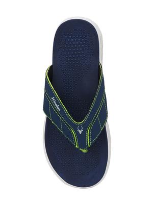 blue faux leather toe separator slippers - 17461505 - Standard Image - 4