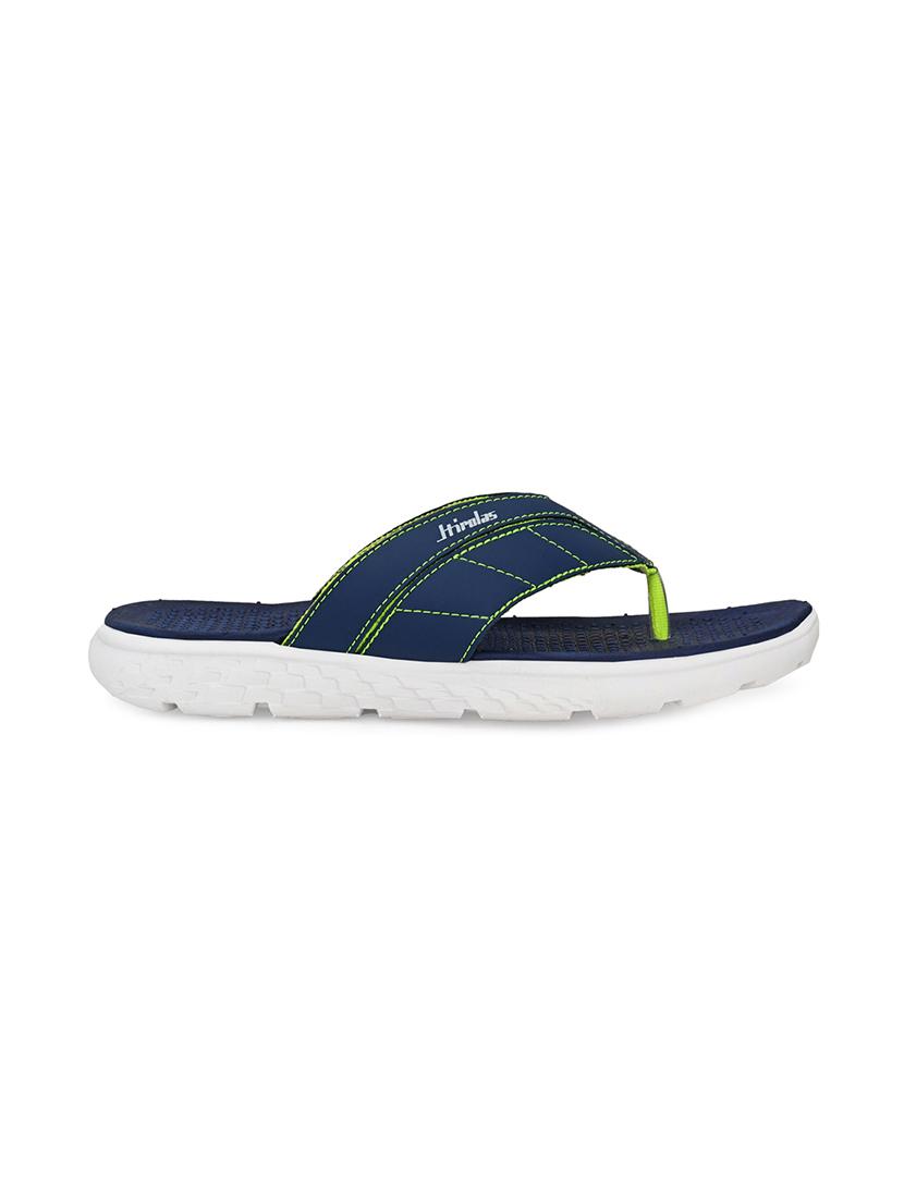 blue faux leather toe separator slippers - 17461505 - Zoom Image - 2