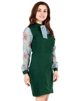 tie up neck sheath dress - 17461778 - Standard Image - 2