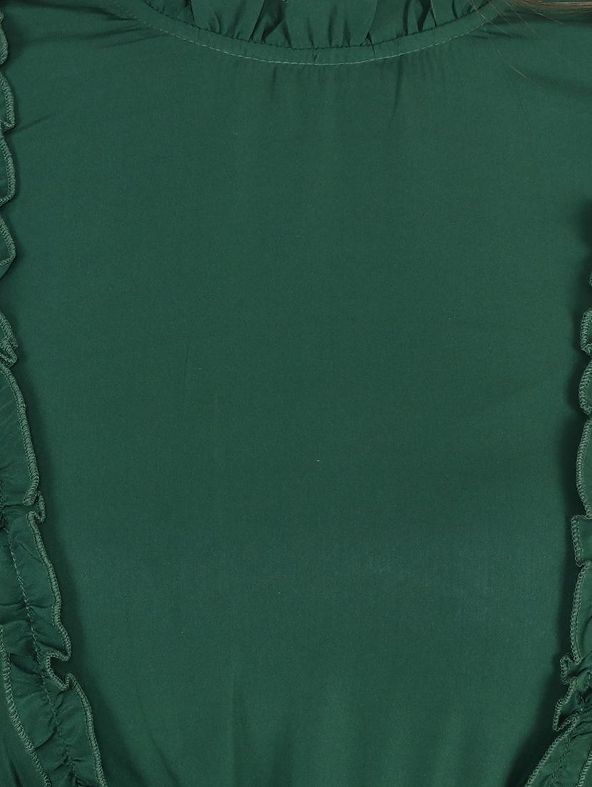 frill detail flared dress - 17461779 - Zoom Image - 4