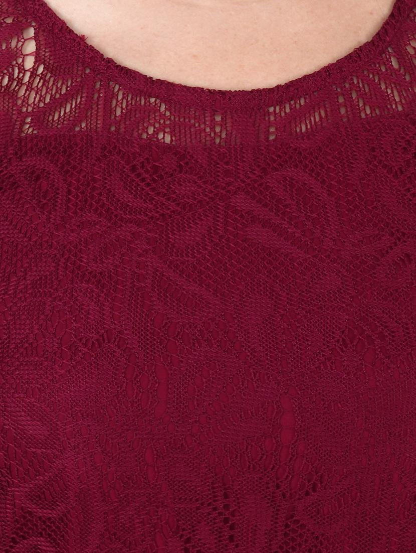 round neck a-line dress - 17461782 - Zoom Image - 5