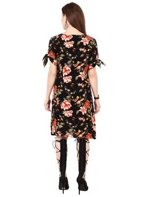 button up floral a-line dress - 17461783 - Standard Image - 3