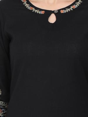 embroidered straight kurta - 17461789 - Standard Image - 4