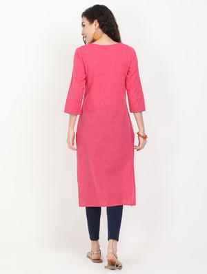 printed straight kurta - 17461793 - Standard Image - 3