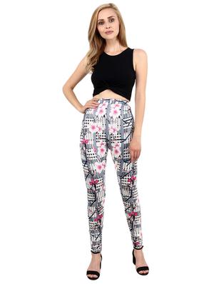 high rise floral legging - 17461809 - Standard Image - 4