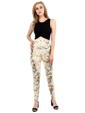 high rise floral legging - 17461810 - Standard Image - 4