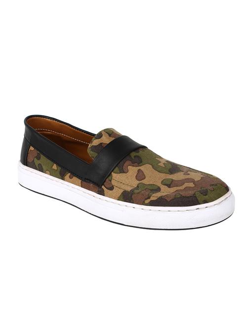 beige canvas slip on shoes - 17461825 - Standard Image - 1