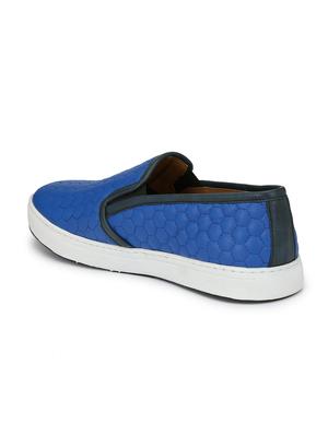blue synthetic slip on shoes - 17461829 - Standard Image - 3