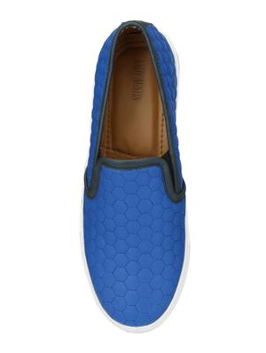 blue synthetic slip on shoes - 17461829 - Standard Image - 4