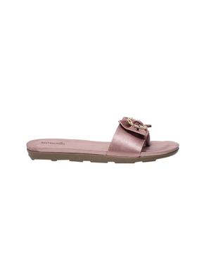pink pu slip on sandals - 17461896 - Standard Image - 2
