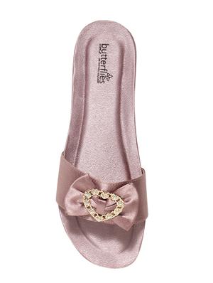 pink pu slip on sandals - 17461896 - Standard Image - 4