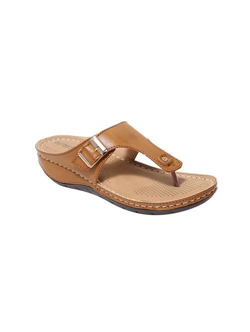 beige pu slip on sandals - 17461897 - Standard Image - 1
