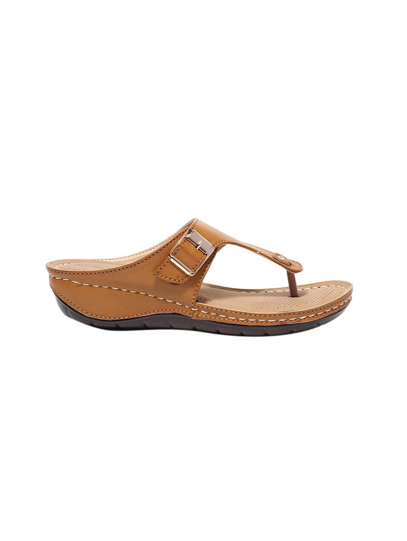 beige pu slip on sandals - 17461897 - Zoom Image - 2