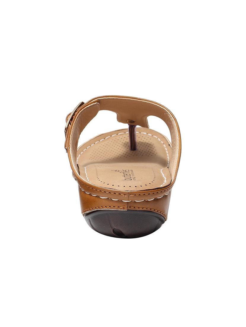 beige pu slip on sandals - 17461897 - Zoom Image - 3