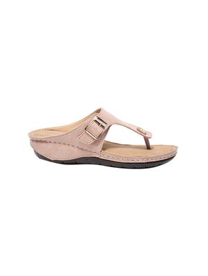 pink pu slip on sandals - 17461899 - Standard Image - 2