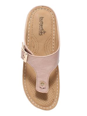 pink pu slip on sandals - 17461899 - Standard Image - 4