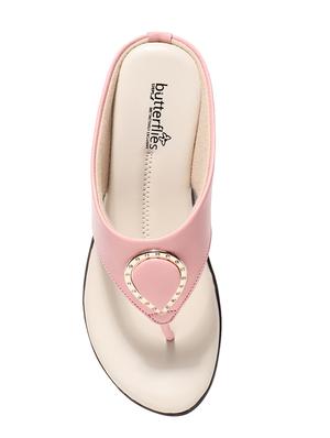 pink pu slip on sandals - 17461910 - Standard Image - 4