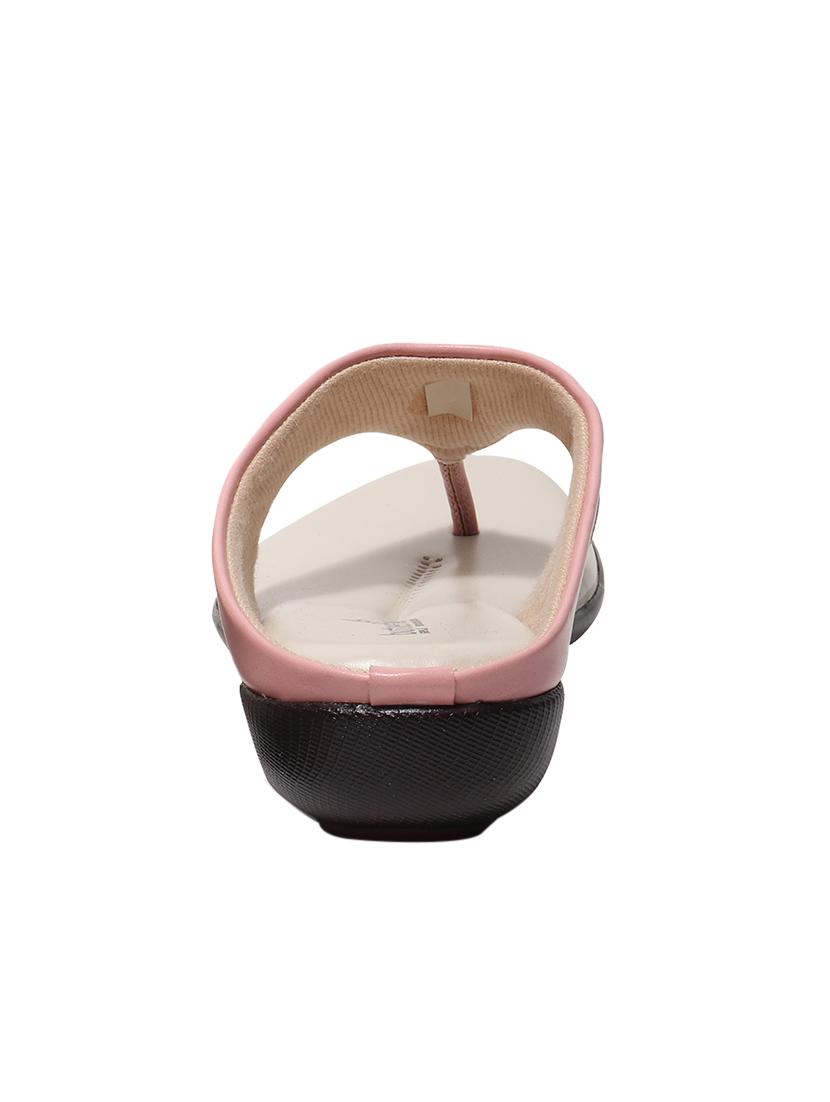 pink pu slip on sandals - 17461910 - Zoom Image - 3