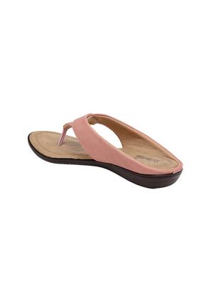 pink pu slip on sandals - 17461912 - Standard Image - 3