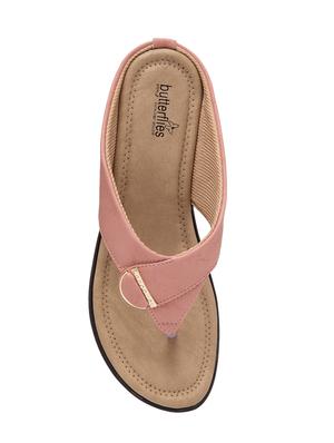 pink pu slip on sandals - 17461912 - Standard Image - 4