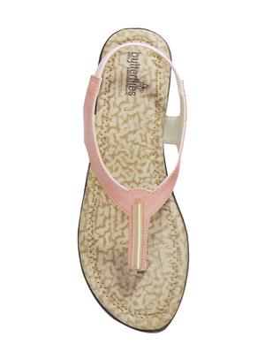 pink pu slip on sandals - 17461916 - Standard Image - 4