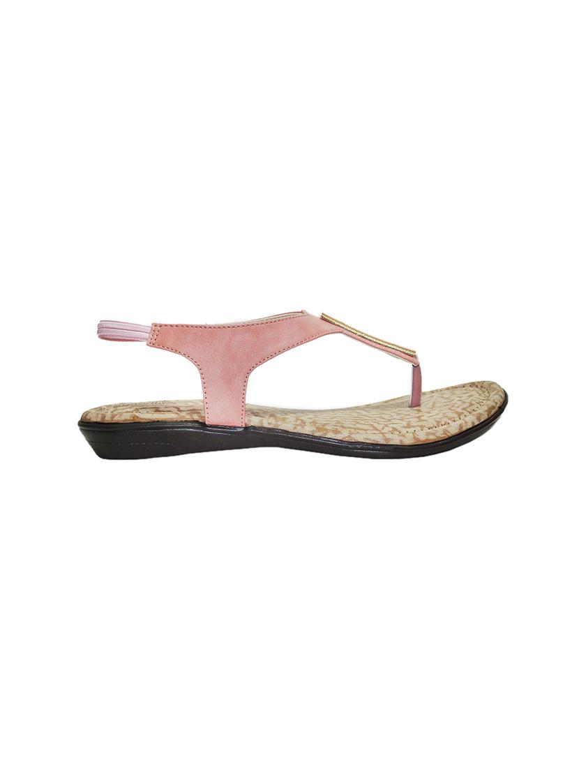 pink pu slip on sandals - 17461916 - Zoom Image - 2