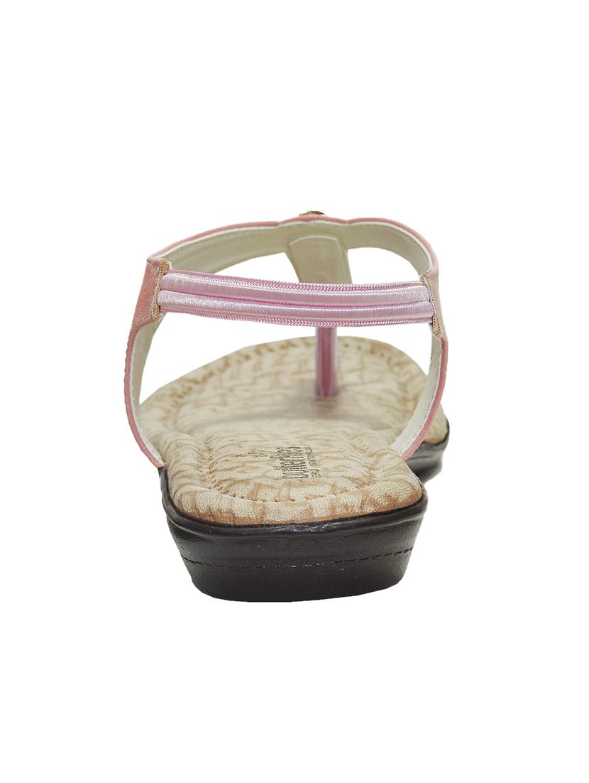 pink pu slip on sandals - 17461916 - Zoom Image - 3