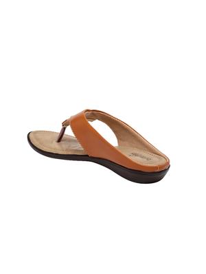 tan pu slip on sandals - 17461920 - Standard Image - 3