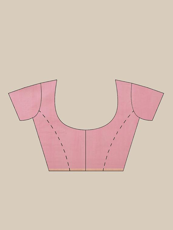 embroidered handloom saree with blouse - 17461957 - Zoom Image - 3