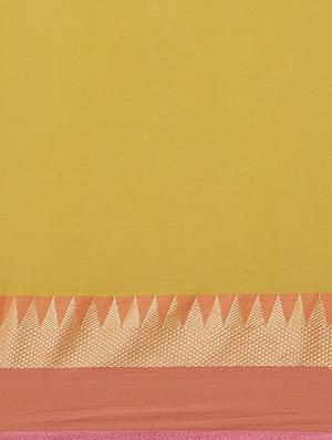 solid handloom saree with blouse - 17461959 - Standard Image - 5