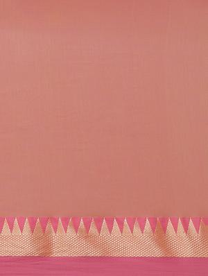 solid handloom saree with blouse - 17461959 - Standard Image - 6