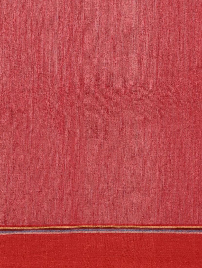 self design handloom saree with blouse - 17461988 - Zoom Image - 6