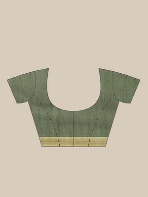 self design handloom saree with blouse - 17461989 - Standard Image - 3