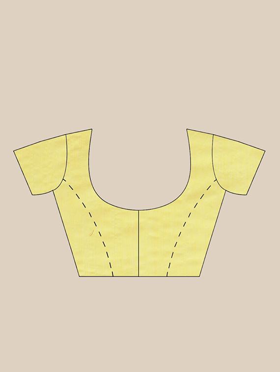 self design handloom saree with blouse - 17462010 - Zoom Image - 3