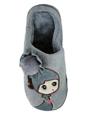 grey slip on flip flop - 17462092 - Standard Image - 3