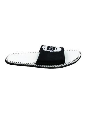 white synthetic & mesh slip on flip flops - 17462120 - Standard Image - 2