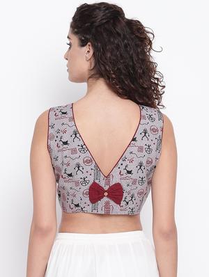 conversational printed blouse - 17462195 - Standard Image - 3