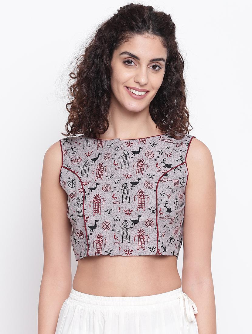conversational printed blouse - 17462195 - Zoom Image - 1