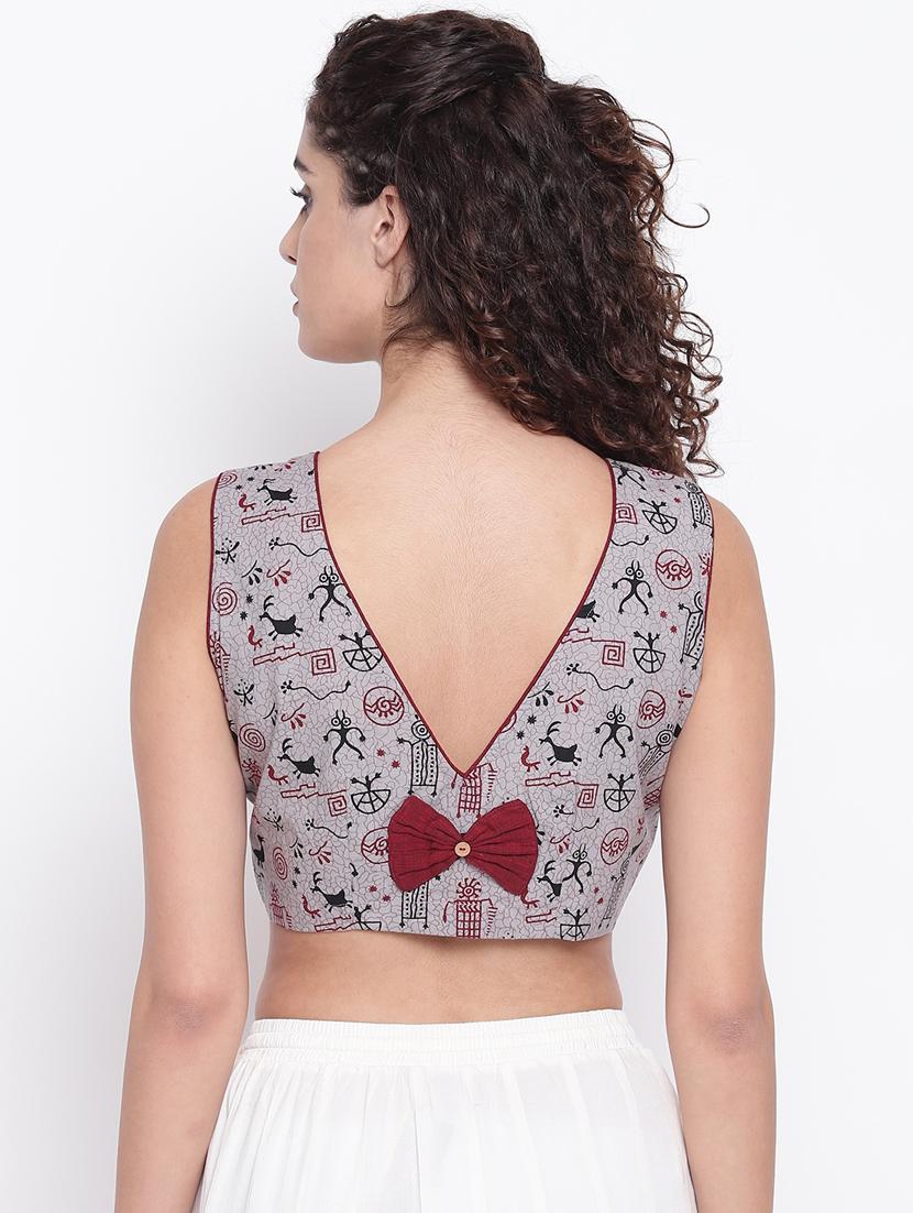 conversational printed blouse - 17462195 - Zoom Image - 3