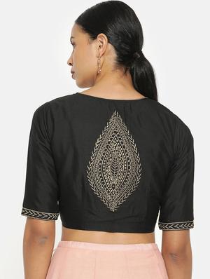 plain back embroidered blouse - 17462196 - Standard Image - 3
